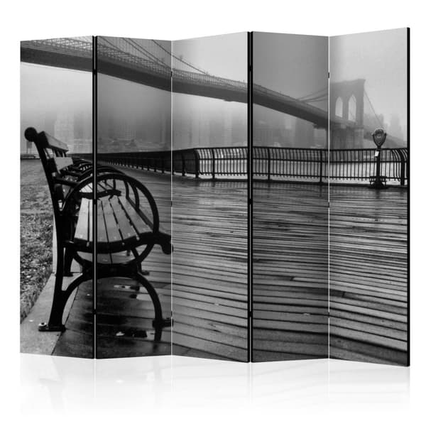 Rumsavdelare / Skärmvägg - A Foggy Day on the Brooklyn Bridge II 225x172