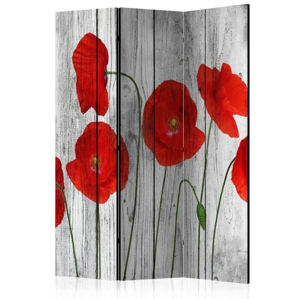 Rumsavdelare / Skärmvägg - Tale of Red Poppies 135x172