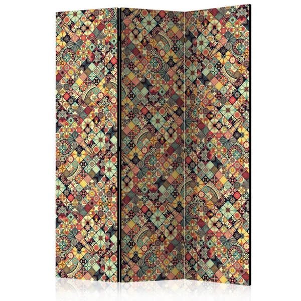Rumsavdelare / Skärmvägg - Rainbow Mosaic 135x172