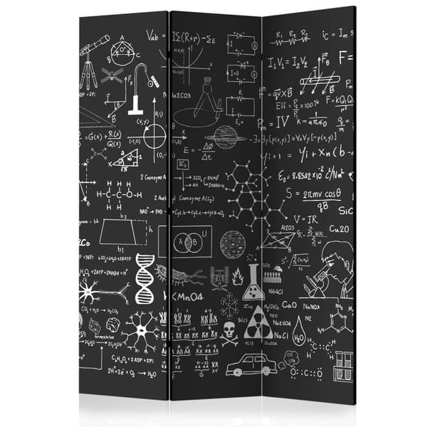 Rumsavdelare / Skärmvägg - Science on Chalkboard