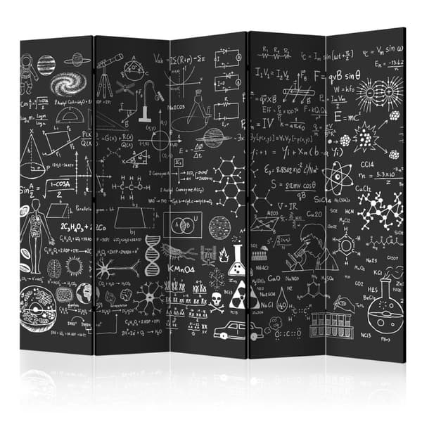 Rumsavdelare / Skärmvägg - Science on Chalkboard II