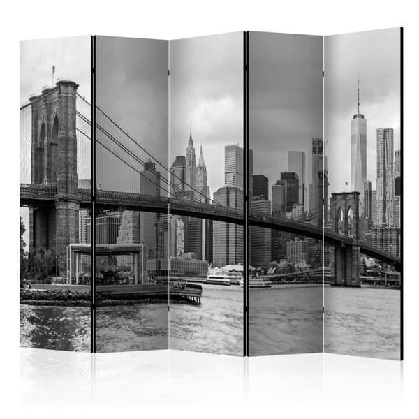 Rumsavdelare / Skärmvägg - Road to Manhattan (Black and White) II 225x172