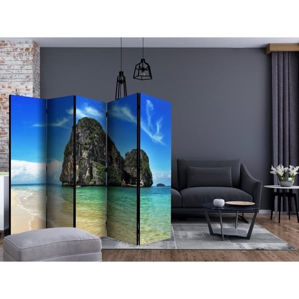 Rumsavdelare / Skärmvägg - Exotic landscape in Thailand, Railay beach II