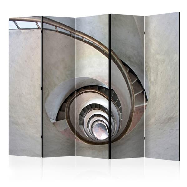 Rumsavdelare / Skärmvägg - White spiral stairs II