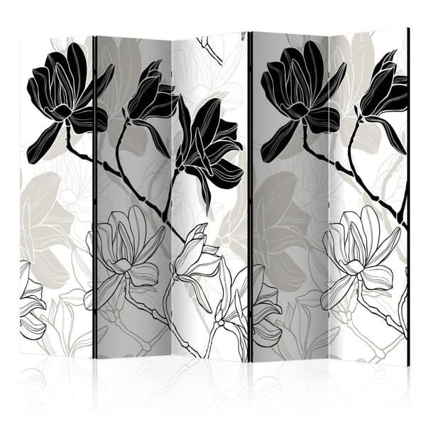 Rumsavdelare / Skärmvägg - Flowers B&W II 225x172
