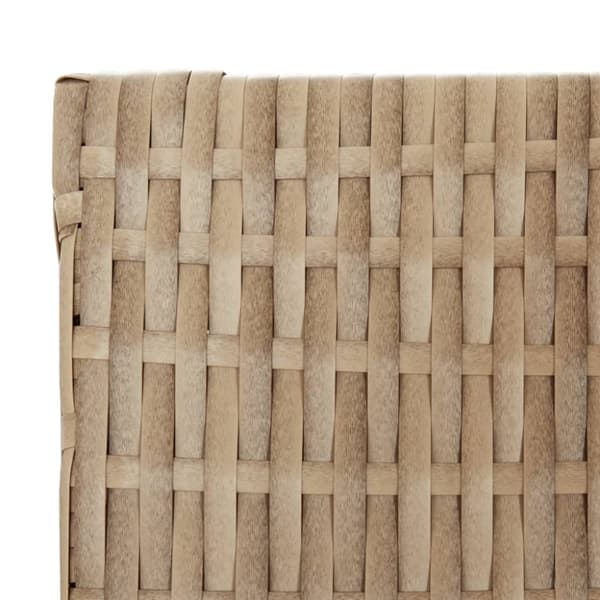 vidaXL Tilanjakaja 4 paneelia beige polyrottinki