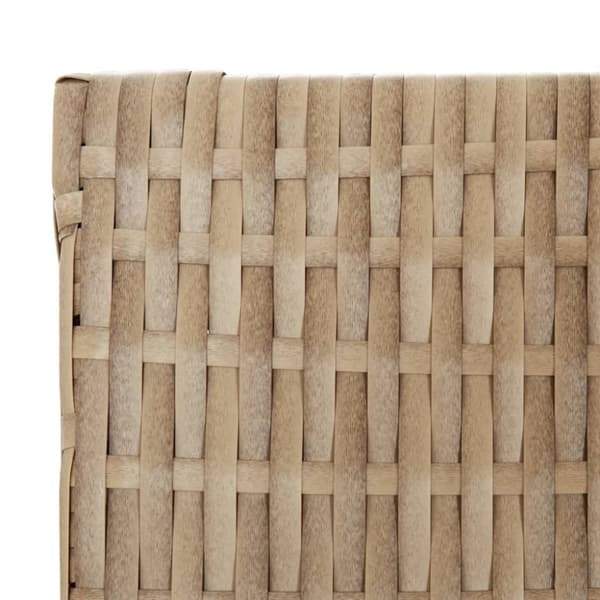 vidaXL Romdeler 5 paneler beige polyrotting