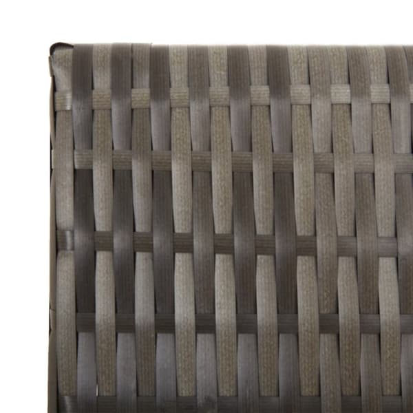 vidaXL rumdeler 5 paneler polyrattan grå