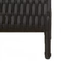Miniatyrbillede 7 af 9: vidaXL rumdeler 4 paneler polyrattan sort