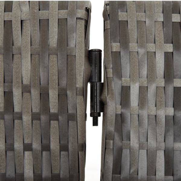 vidaXL rumdeler 5 paneler polyrattan grå