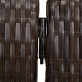 Miniatyrbillede 6 af 9: vidaXL rumdeler 6 paneler polyrattan brun