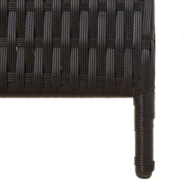vidaXL Romdeler 6 paneler svart polyrotting