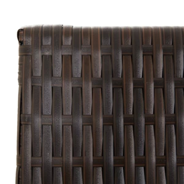 vidaXL Romdeler 5 paneler brun polyrotting