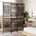 Miniatyrbillede 2 af 9: vidaXL rumdeler 3 paneler polyrattan brun
