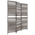 Miniatyrbillede 1 af 9: vidaXL rumdeler 3 paneler polyrattan brun