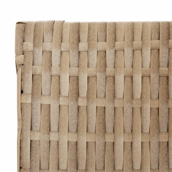 vidaXL Romdeler 6 paneler beige polyrotting