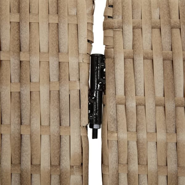 vidaXL Romdeler 6 paneler beige polyrotting