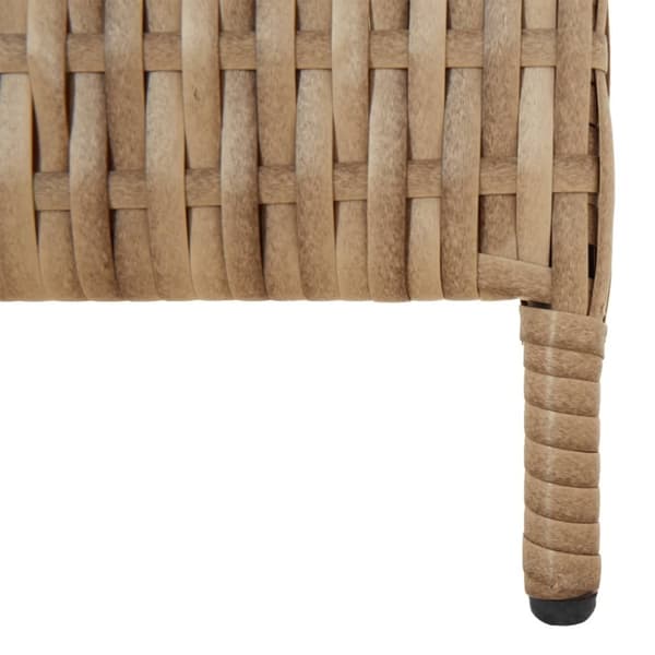 vidaXL Romdeler 6 paneler beige polyrotting