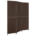 Miniatyrbillede 1 af 9: vidaXL rumdeler 3 paneler polyrattan brun