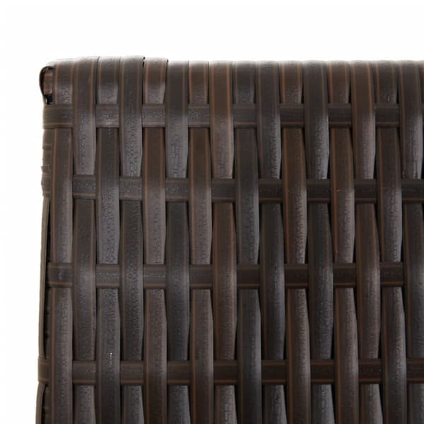 vidaXL Romdeler 3 paneler brun polyrotting