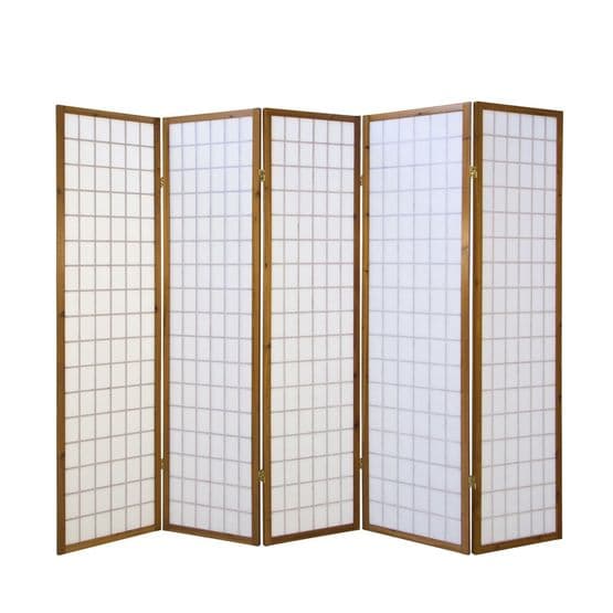 Rumdeler - 5 dele - Shoji - Brun