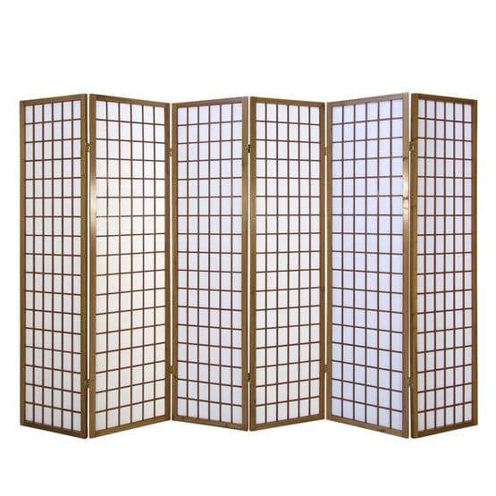 Rumdeler - 6 dele - Shoji - Brun