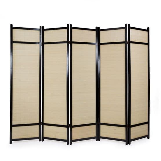 Rumsavdelare - 5 Delar - 8012 Svart Bambu