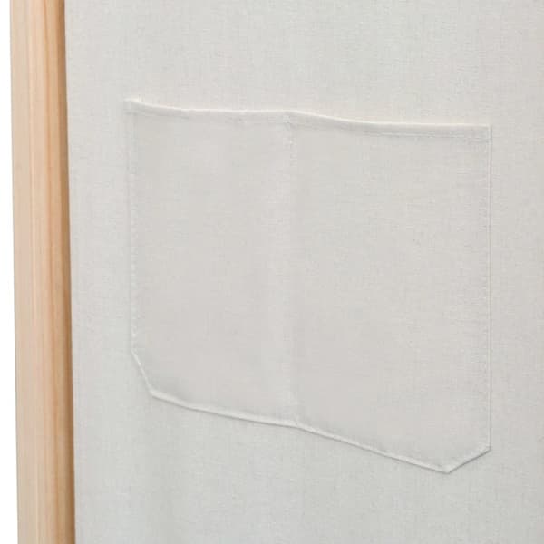 3-Paneelinen Tilanjakaja kerma 120x170x4 cm kangas