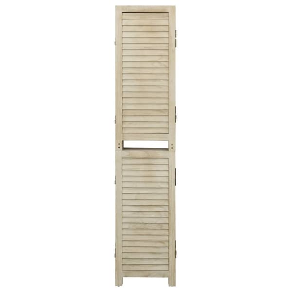3-panels rumdeler 105x165 cm massivt kejsertræ