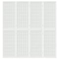 Miniatyrbillede 3 af 7: 4-panels rumdeler 160x170 cm foldbar japansk stil hvid