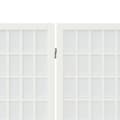 Miniatyrbillede 5 af 7: 4-panels rumdeler 160x170 cm foldbar japansk stil hvid