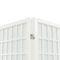 Miniatyrbillede 6 af 7: 4-panels rumdeler 160x170 cm foldbar japansk stil hvid