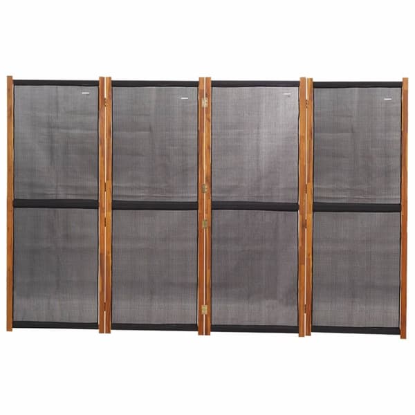 4-panels rumdeler 280x180 cm sort
