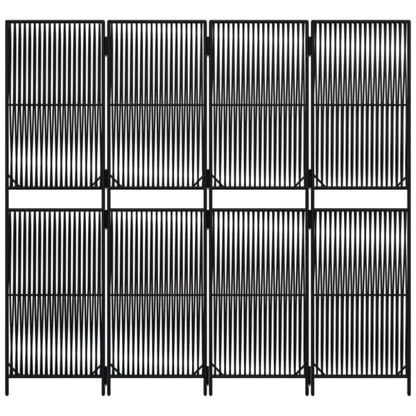 rumdeler 4 paneler polyrattan sort