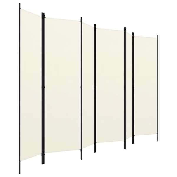 6-panels rumdeler 300 x 180 cm hvid