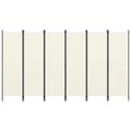 Miniatyrbillede 1 af 6: 6-panels rumdeler 300 x 180 cm hvid