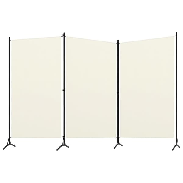 3-panels rumdeler 260x180 cm stof hvid