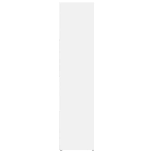 bogreol/rumdeler 105x24x102 cm hvid