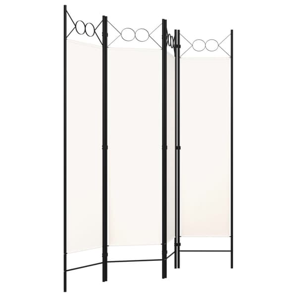 4-panels rumdeler 160x180 cm cremehvid