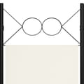 Miniatyrbillede 5 af 6: 4-panels rumdeler 160x180 cm cremehvid