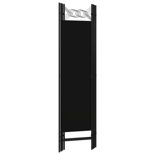 4-panels rumdeler 160x180 cm sort