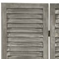 Miniatyrbillede 5 af 7: 3-panels rumdeler 106,5x166 cm massivt træ grå