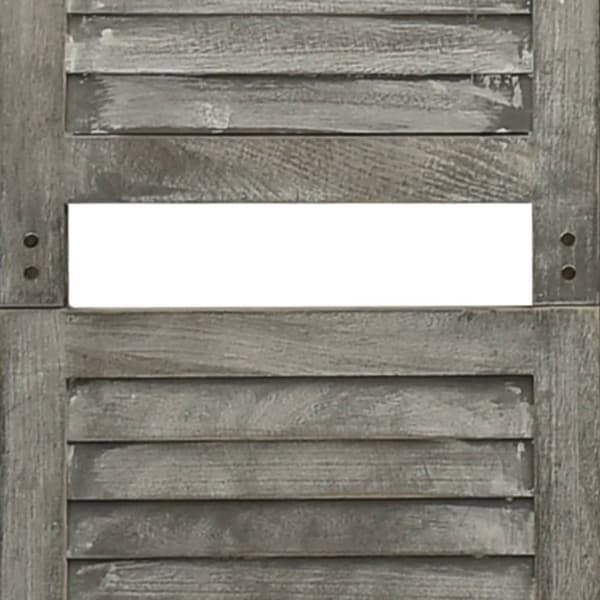 3-panels rumdeler 106,5x166 cm massivt træ grå