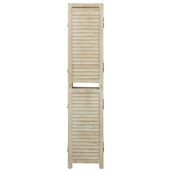 6-panels rumdeler 210x165 cm massivt kejsertræ