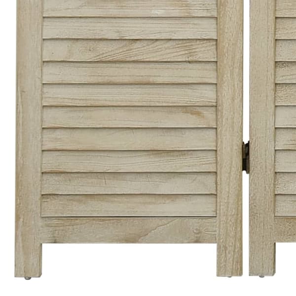 6-panels rumdeler 210x165 cm massivt kejsertræ
