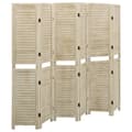 Miniatyrbillede 1 af 8: 6-panels rumdeler 210x165 cm massivt kejsertræ