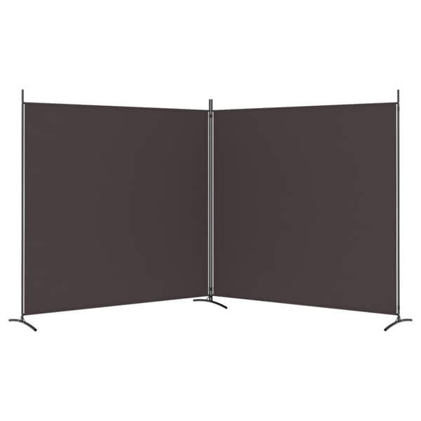 2-panels rumdeler 348x180 cm stof brun
