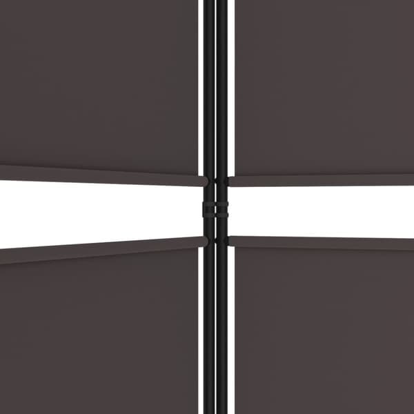 5-panels rumdeler 250x200 cm stof brun