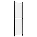 Miniatyrbillede 6 af 8: 4-panels rumdeler 200x180 cm stof hvid
