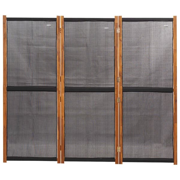3-panels rumdeler 210x180 cm sort